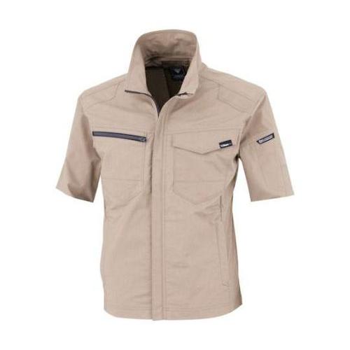 TCストレッチ半袖ブルゾン サンドベージ