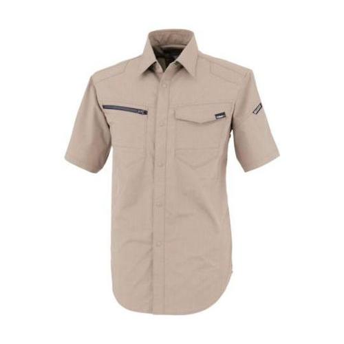 TCストレッチ半袖シャツ サンドベージュ