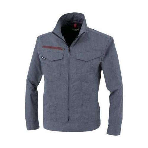 長袖ブルゾン 杢ブルー L 1754−1