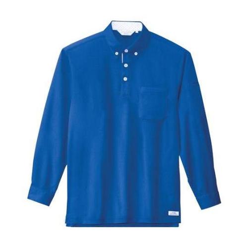 長袖ポロシャツ コバルトブルー 4L 6