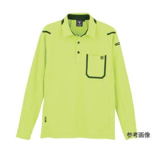 長袖ポロシャツ イエローグリーン 3L