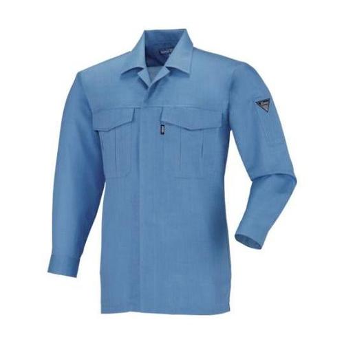 長袖シャツ ブルー M 6253−40−
