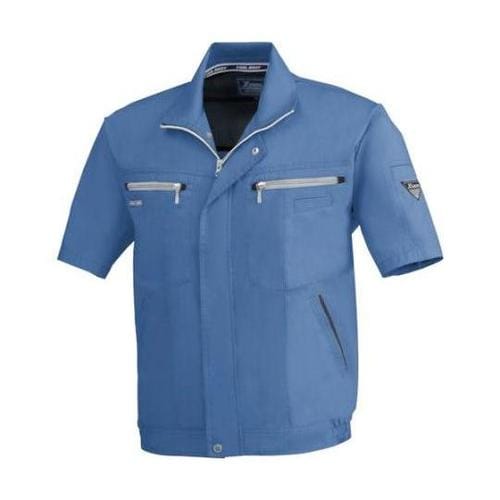 半袖ブルゾン クールブルー L 9651