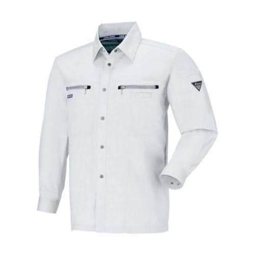 長袖シャツ クールグレー L 9653−