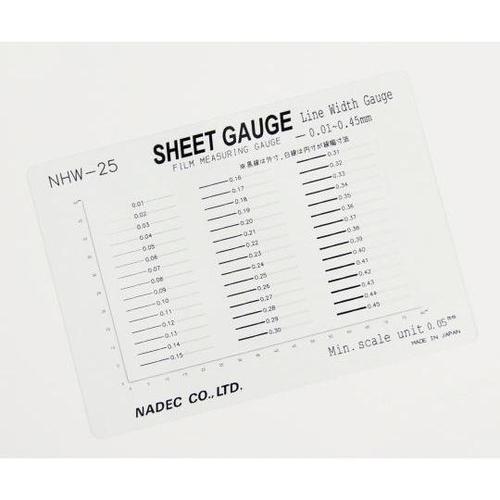 NHW−25 顕微鏡用スケール線幅ゲージ
