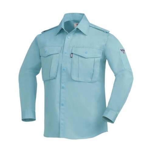 長袖シャツ グリーン 4L 1284−6