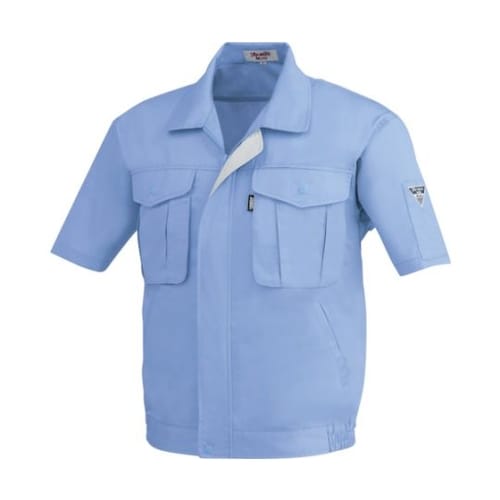 半袖ブルゾン ブルー LL 1291−4