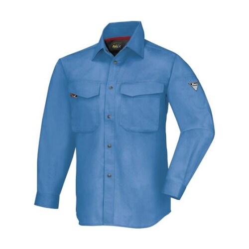 長袖シャツ ブルー 5L 1473−40
