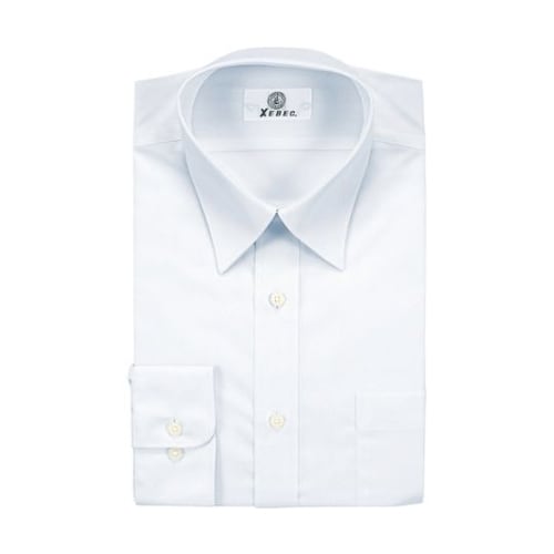 長袖ドレスシャツ シロ 衿回り45cm
