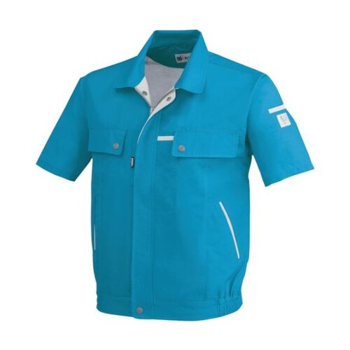 半袖ブルゾン ターコイズブルー 5L 1