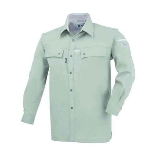 長袖シャツ モスグリーン 5L 1553