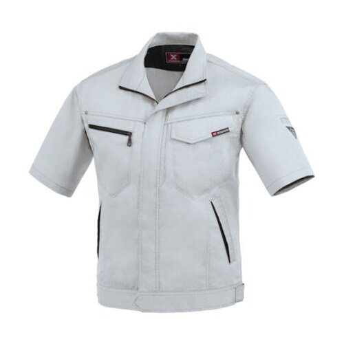 半袖ブルゾン シルバーグレー S 163