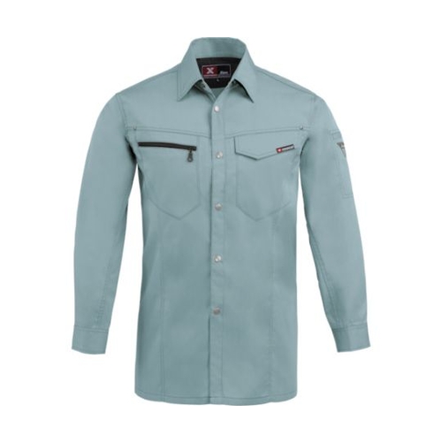 長袖シャツ ミストグリーン 4L 163