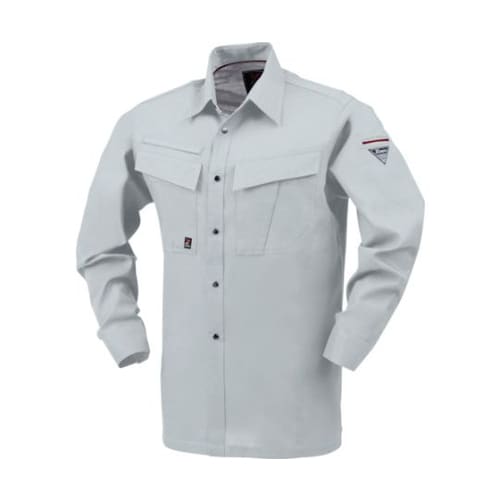 長袖シャツ シルバーグレー L 1653