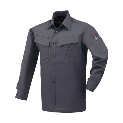 長袖シャツ チャコールグレー 5L 16