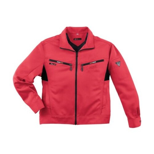 長袖ブルゾン レッド 3L 1670−7
