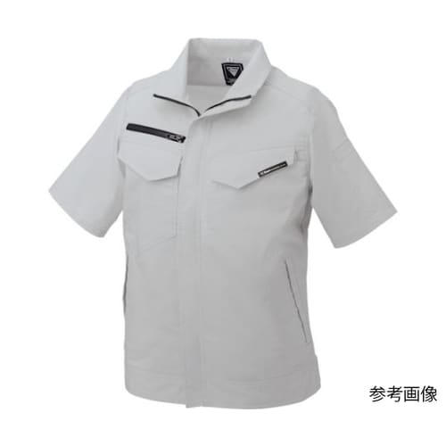 レディス半袖ブルゾン シルバーグレー サ