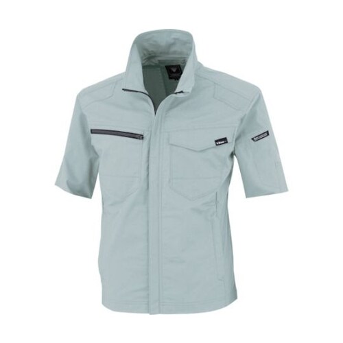 TCストレッチ半袖ブルゾン モスグリーン