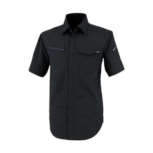 TCストレッチ半袖シャツ クロ LL 1