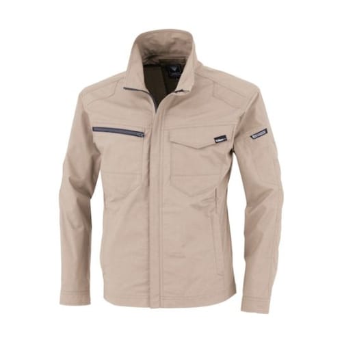 TCストレッチ長袖ブルゾン サンドベージ