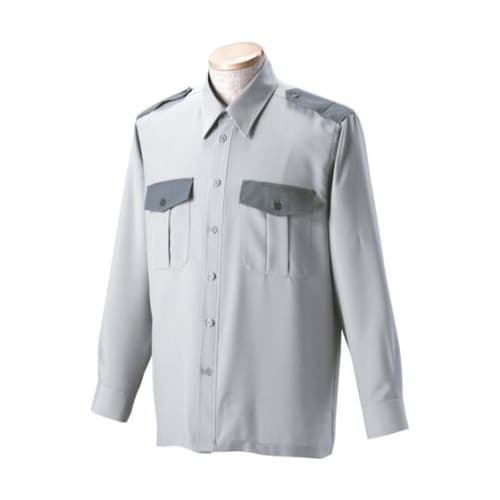 切替長袖シャツ ライトグレー 5L 18