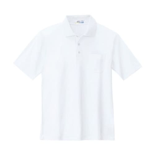 半袖ポロシャツ シロ 4L 6100−3