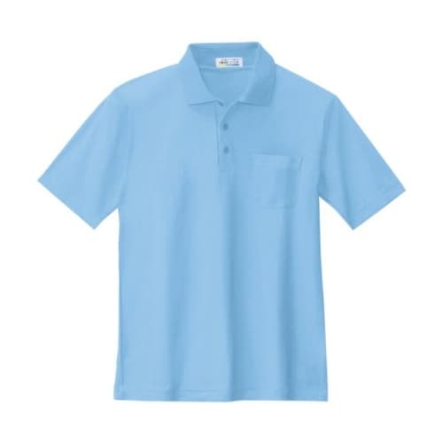 半袖ポロシャツ サックス M 6100−