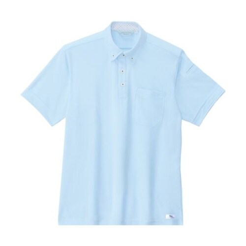 半袖ポロシャツ サックス M 6180−