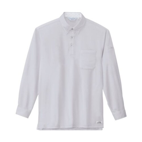 長袖ポロシャツ シルバーグレー 3L 6