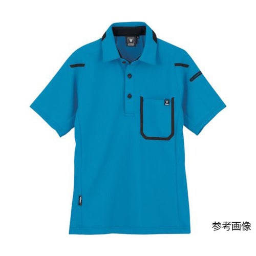 半袖ポロシャツ ブルー SS 6190−