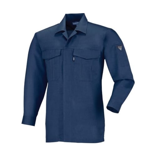 長袖シャツ 紺 LL 6253−10−L