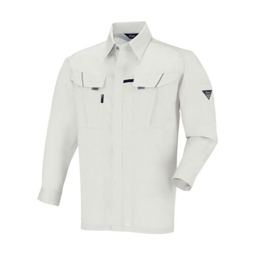 長袖シャツ シルバーグレー L 7563