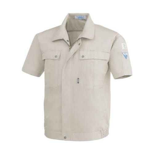 半袖ブルゾン アイボリー 5L 9291