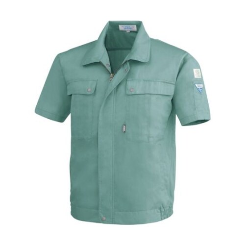 半袖ブルゾン グリーン M 9291−6