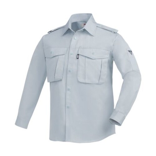 長袖シャツ グレー L 1284−20−