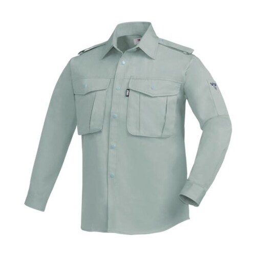 長袖シャツ モスグリーン 4L 1284