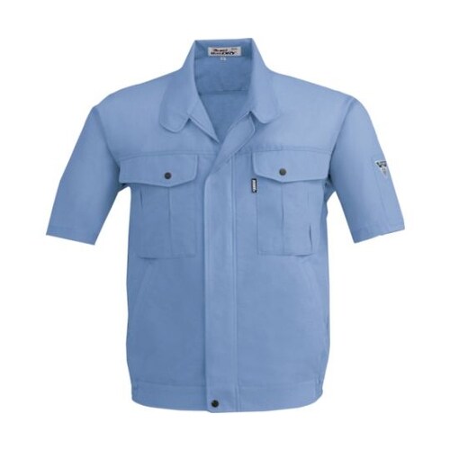 半袖ブルゾン ブルー M 1341−40