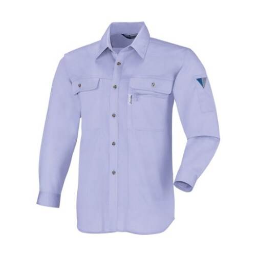 長袖シャツ ラベンダー M 1443−4