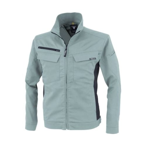 裏綿ストレッチ長袖ブルゾン ミストグリー