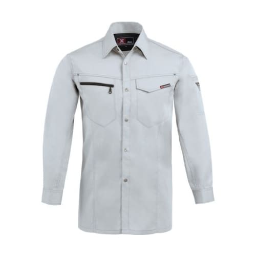 長袖シャツ シルバーグレー 3L 163