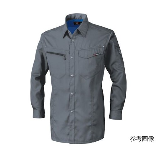 長袖シャツ チャコールグレー L 163