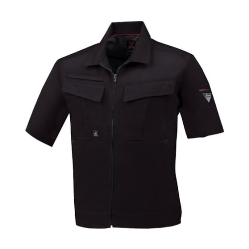 半袖ブルゾン クロ L 1651−90−