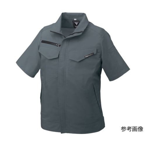 レディス半袖ブルゾン チャコールグレー