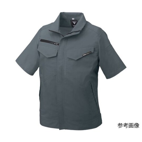 レディス半袖ブルゾン チャコールグレー