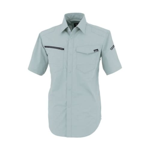 TCストレッチ半袖シャツ モスグリーン