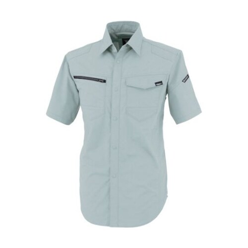 TCストレッチ半袖シャツ モスグリーン