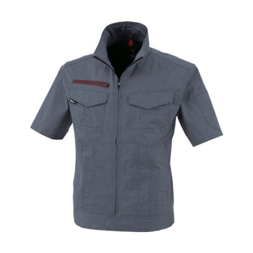 半袖ブルゾン 杢ブルー M 1751−1