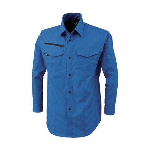 長袖シャツ ブルー LL 1753−40