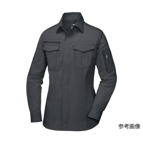 レディス長袖シャツ チャコールグレー サ