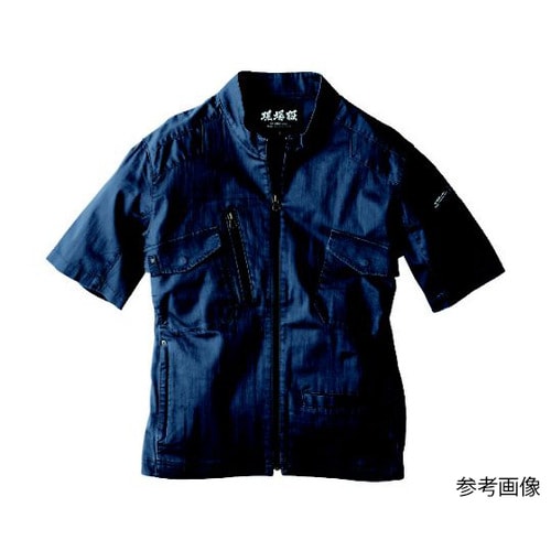 半袖ブルゾン アイアンブルー 4L 22